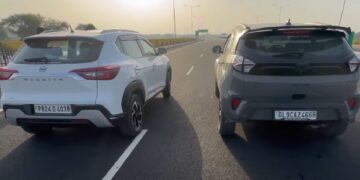 Tata Nexon Vs Nissan Magnite Drag Race