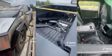 Tesla Cybertruck Rollover Crash Test Cabin Intact