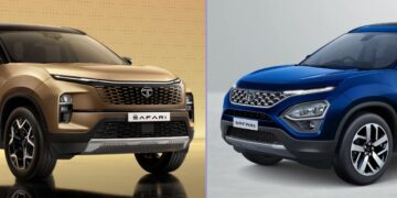 2023 new tata safari vs old model