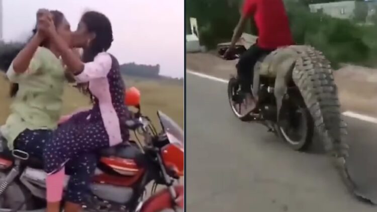 4 Videos of Bizarre Indian Bikers