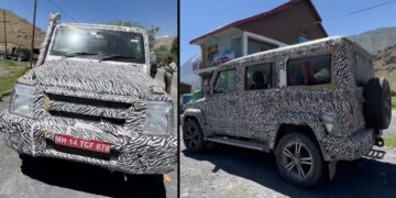 5-door force gurkha front side high altitude test