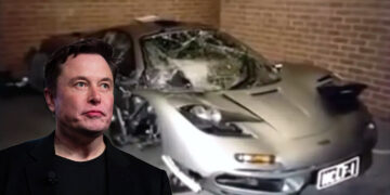 elon musk mclaren f1 crashed