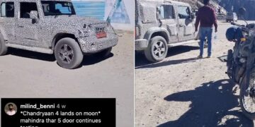 mahindra thar 5-door front rear high altitude testing