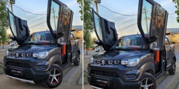 Maruti S-Presso Scissor Doors Like Lamborghini