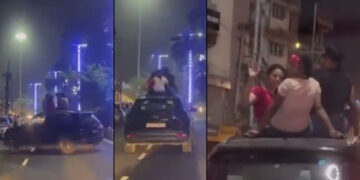 Reckless Girls Sit On Roof Of Moving Hyundai Creta [Video]