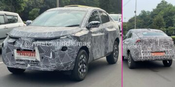 Tata CURVV Spotted Testing