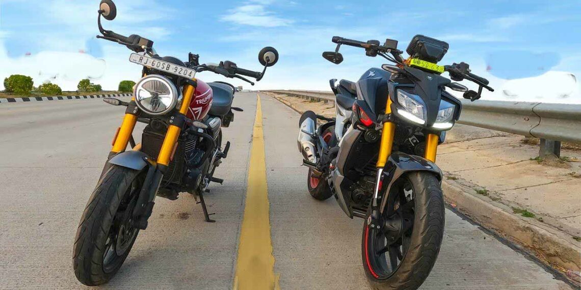 Triumph Speed 400 vs TVS Apache RTR310 Drag Race