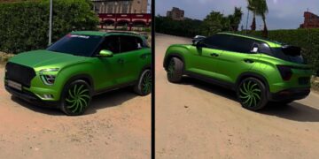 All-Green Hyundai Creta Hulk Edition