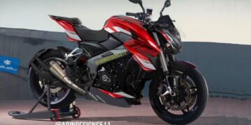 bajaj pulsar ns400 concept rendering