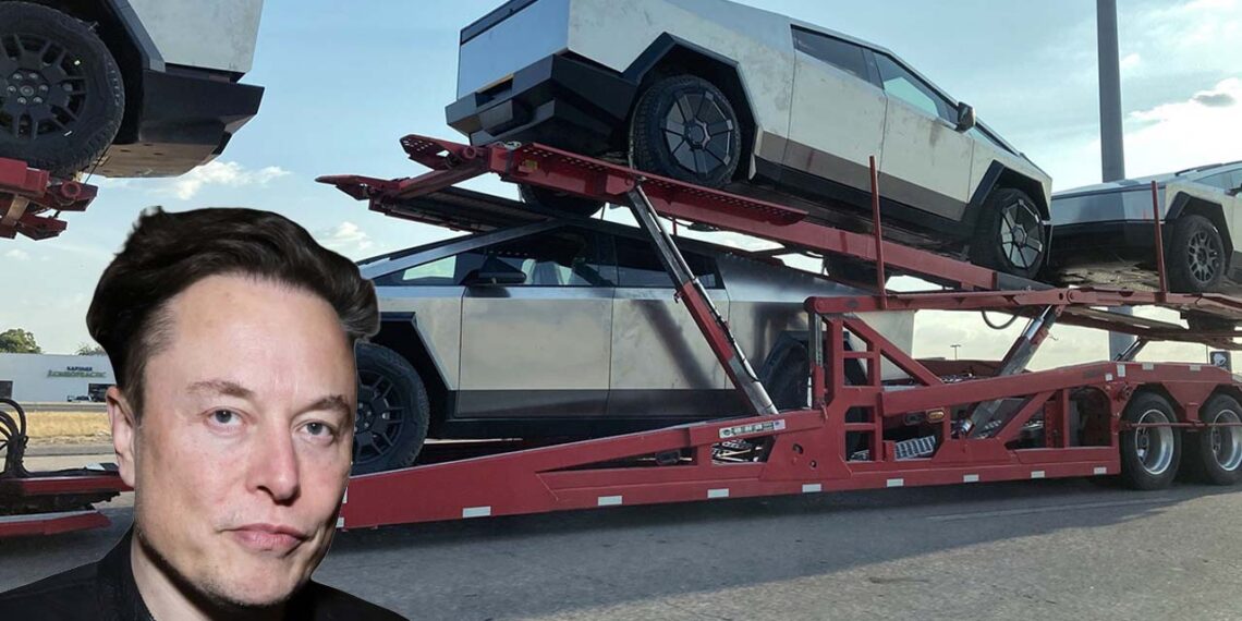 elon musk Tesla cybertruck delivery