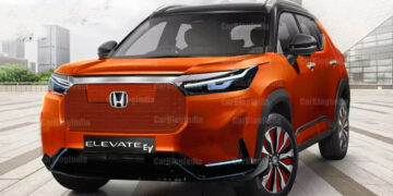 honda elevate ev rendering front three quarters