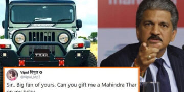 mahindra thar birthday anand mahindra