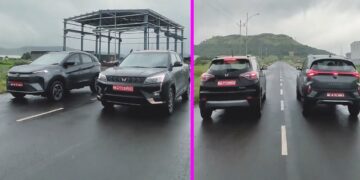 Mahindra XUV400 vs Tata Nexon EV Facelift Drag Race