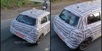 Maruti Swift Facelift Spotted Testing