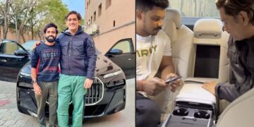 ms dhoni bmw 7-series autograph