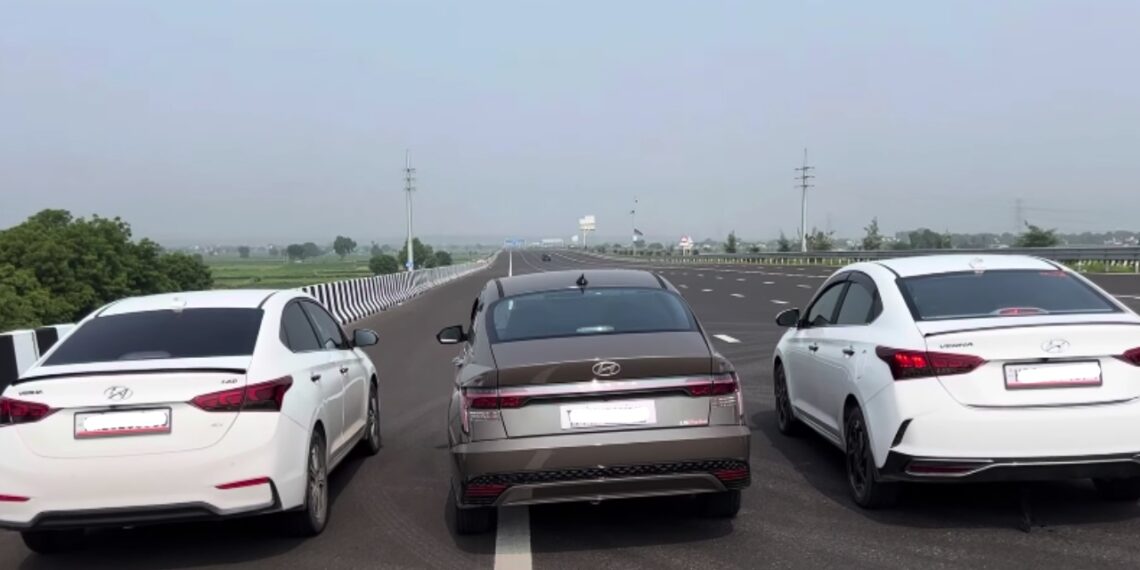 New Hyundai Verna Petrol vs Old Verna Diesel Drag Race