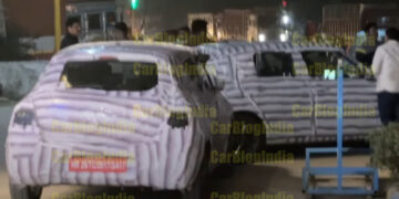 next-gen 2024 maruti swift spy image two test mules