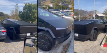 Matte Black Tesla Cybertruck Spotted [Video]