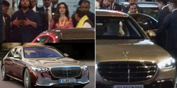 Ambani Family Travels In Two Mercedes S680 Guard Sedans [Video]