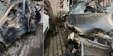 tata Tiago high speed accident