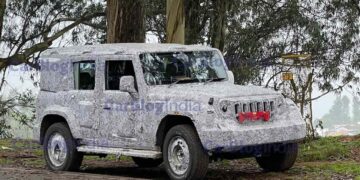 Mahindra Thar 5 door Spied