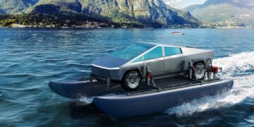 Tesla cybertruck mod pack boat