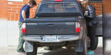 Batman Christian Bale Drives Toyota Tacoma