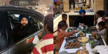 man takes children cleaning cars to 5-star hotel for dinner