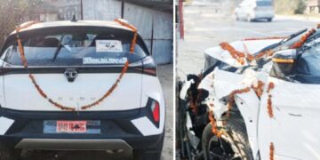 tata nexon received for dowry crashes and kills 2