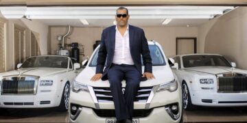 Car Collection of the Great Khali   Toyota Fortuner Rolls Royce