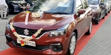 Chennai it firm ideas2it gifts maruti suzuki cars to employees Baleno