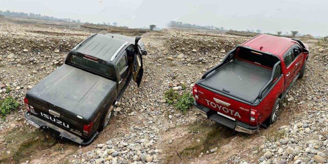 Toyota Hilux vs Isuzu V-Cross Off-Roading Comparison