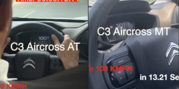 Citroen C3 Aircross MT vs AT Acceleration Test