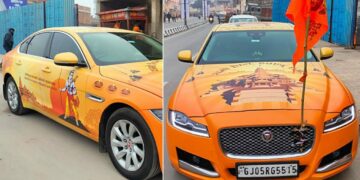 Gujarat Businessman Wraps Jaguar in Lord Ram Theme