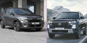 Hyundai Creta Facelift vs Kia Seltos Facelift Comparison