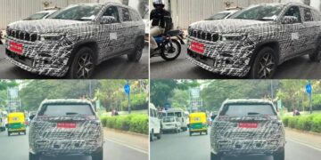 Jeep Meridian Facelift Spotted with ADAS