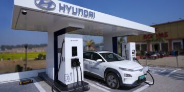 Hyundai Kona EV Charging Station