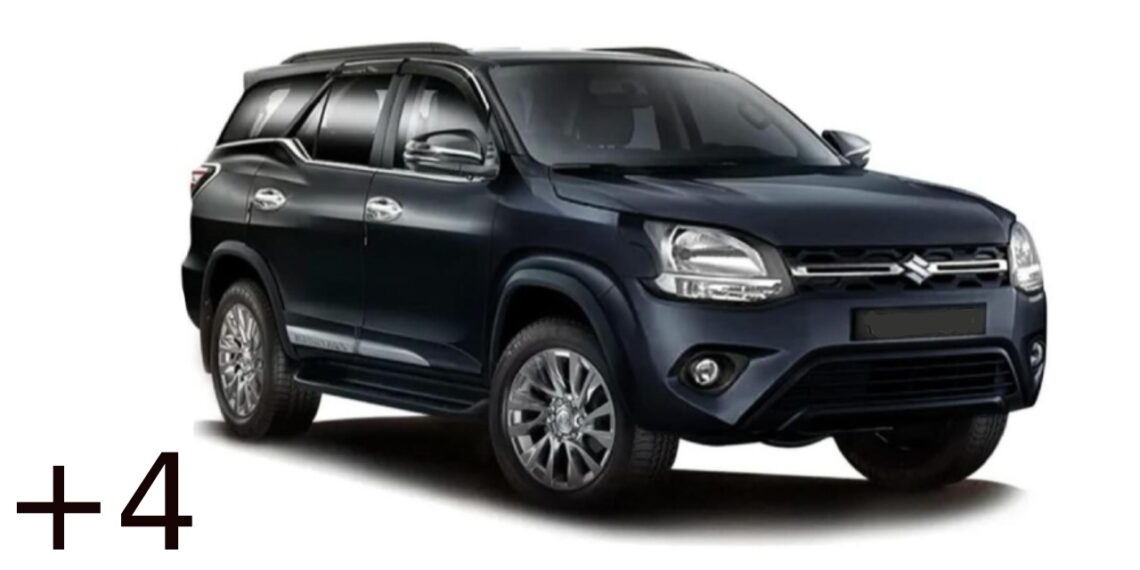 Toyota Fortuner with Maruti WagonR Fascia Rendering