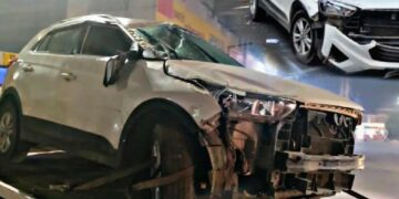 Hyundai Creta Accident Rolls over Thrice