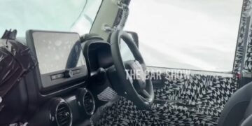 Interior of Mahindra Thar 5-Door Before Launch