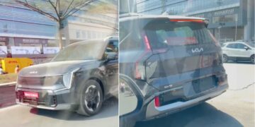 Kia Ev9 Electric Suv Spied Testing