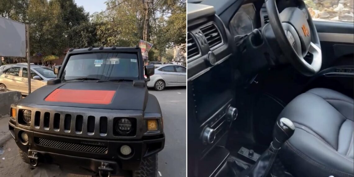 mahindra scorpio converted to hummer h3