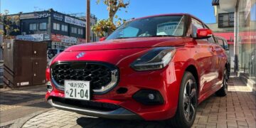 New Maruti Swift in Red in Real world Conditions