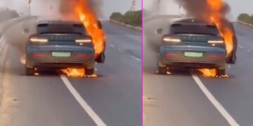 Volvo C40 Recharge Fire Accident Chhattisgarh