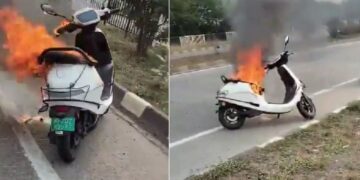 Ola S1 Electric Scooter Fire Madhya Pradesh