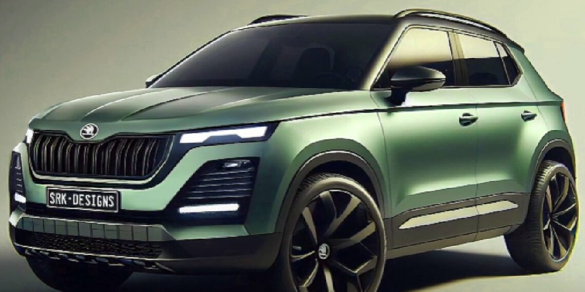 Skoda Compact Suv Rendering Front Three Quarters