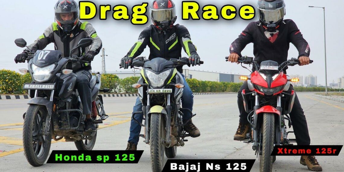 Bajaj Pulsar Ns125 Vs Hero Xtreme 125r Vs Honda Sp 125 Drag Race