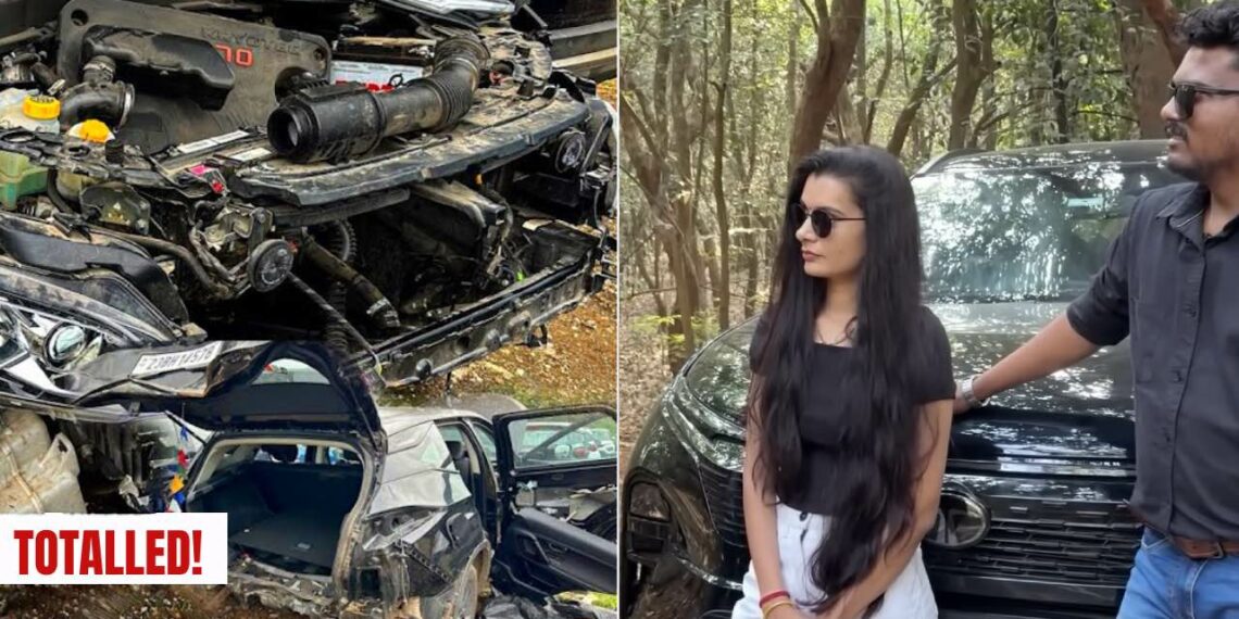 Tata Harrier Accident Full Loss