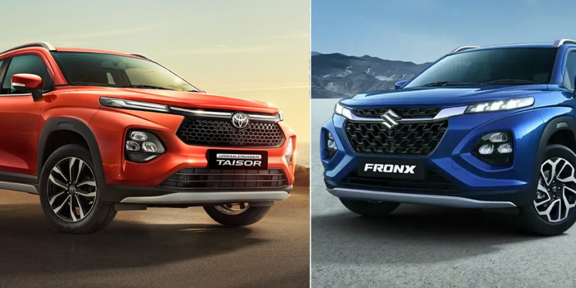 Maruti Fronx vs Toyota Taisor Comparison