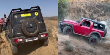 Maruti Jimny vs Mahindra Thar Off-Roading Challenge